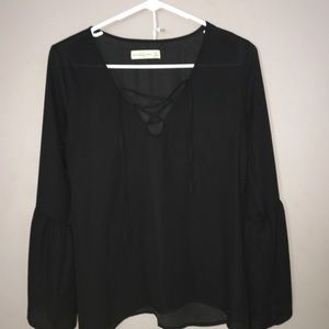 Black Blouse Shirt from Abercrombie and Fitch